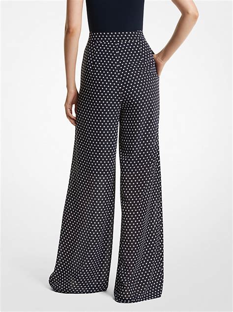 Polka Dot Georgette Wide